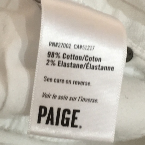 Paige • White denim shorts . Size 28 - Picture 5 of 8